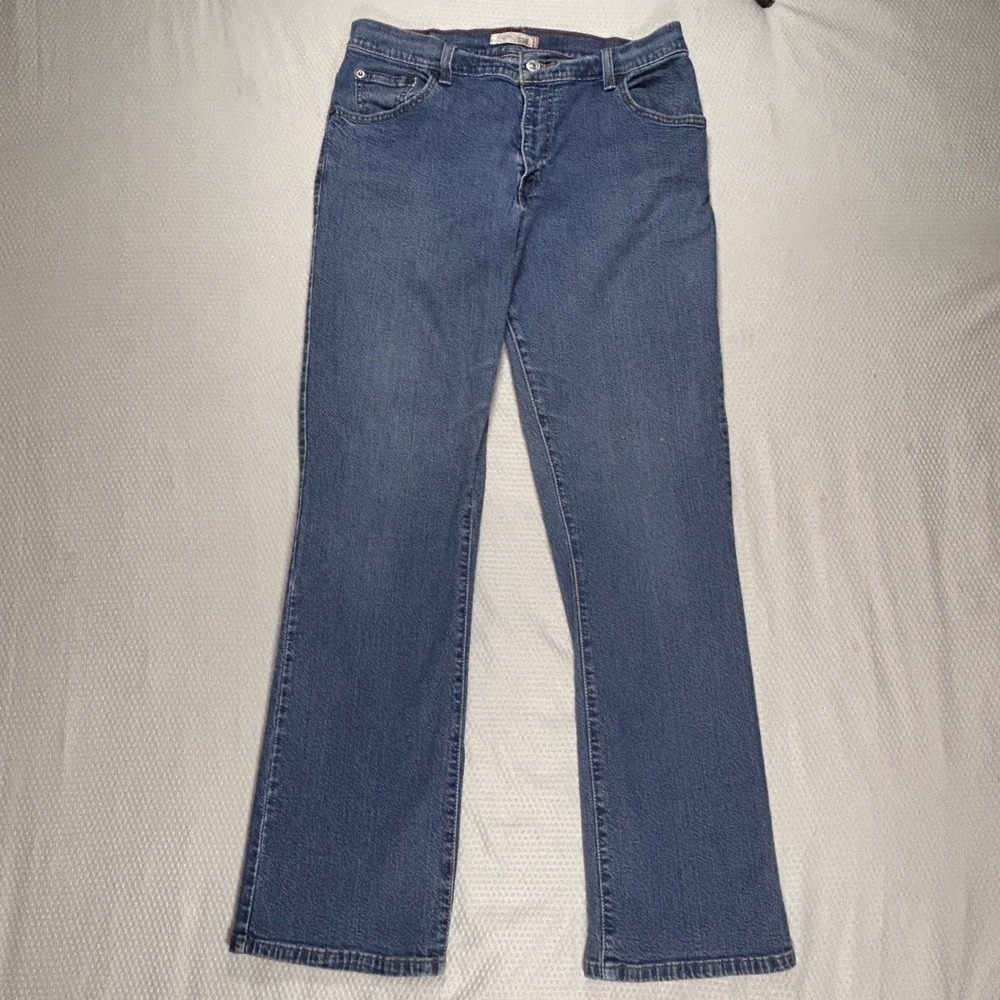 Levis 550 Relaxed Bootcut Jeans Womens 12M‎ Medium Wash Blue Stretch Denim 32x31